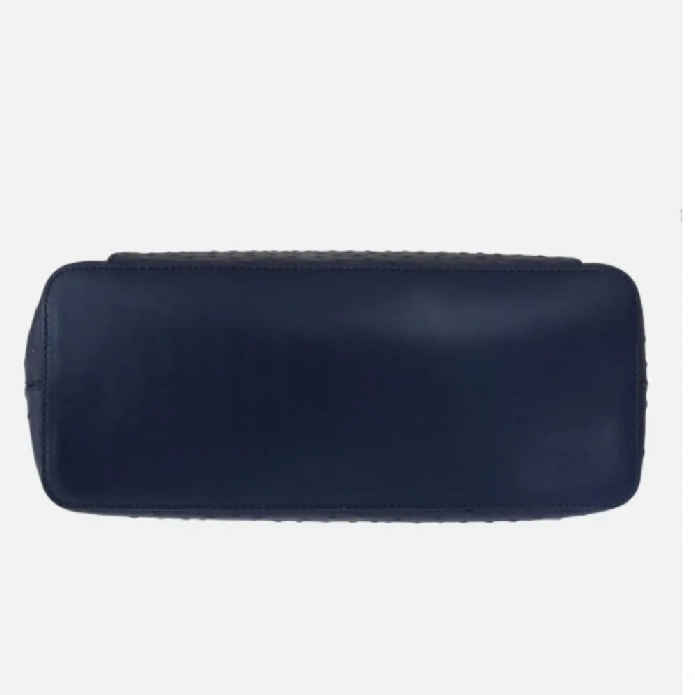 Authentic Kate Spade Blue Leather Halsey la vita Ostrich Handbag and wallet - Picture 10 of 16